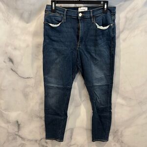 Frame le high skinny crop